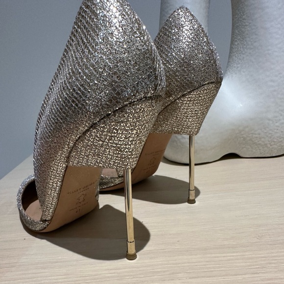 Kurt Geiger champagne shimmer heels - Picture 10 of 12